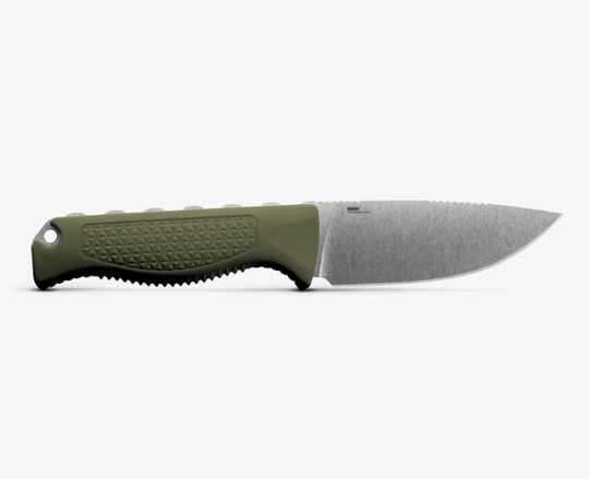 Benchmade Steep Country Dark Olive Santoprene Drop-Point Knife