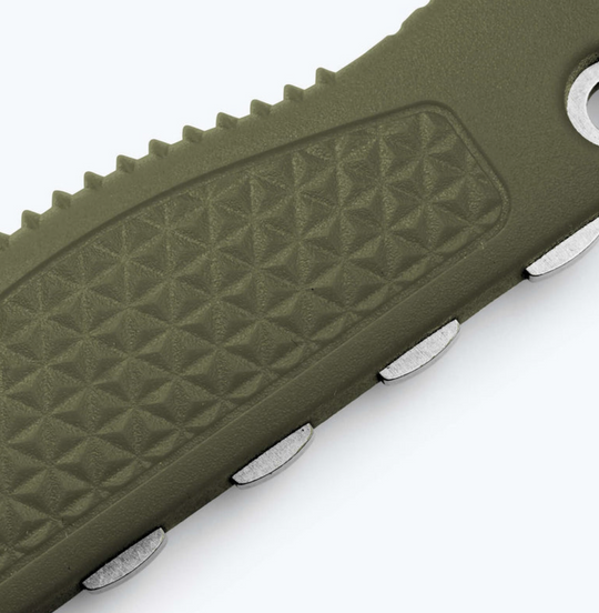 Benchmade Steep Country Dark Olive Santoprene Drop-Point Knife