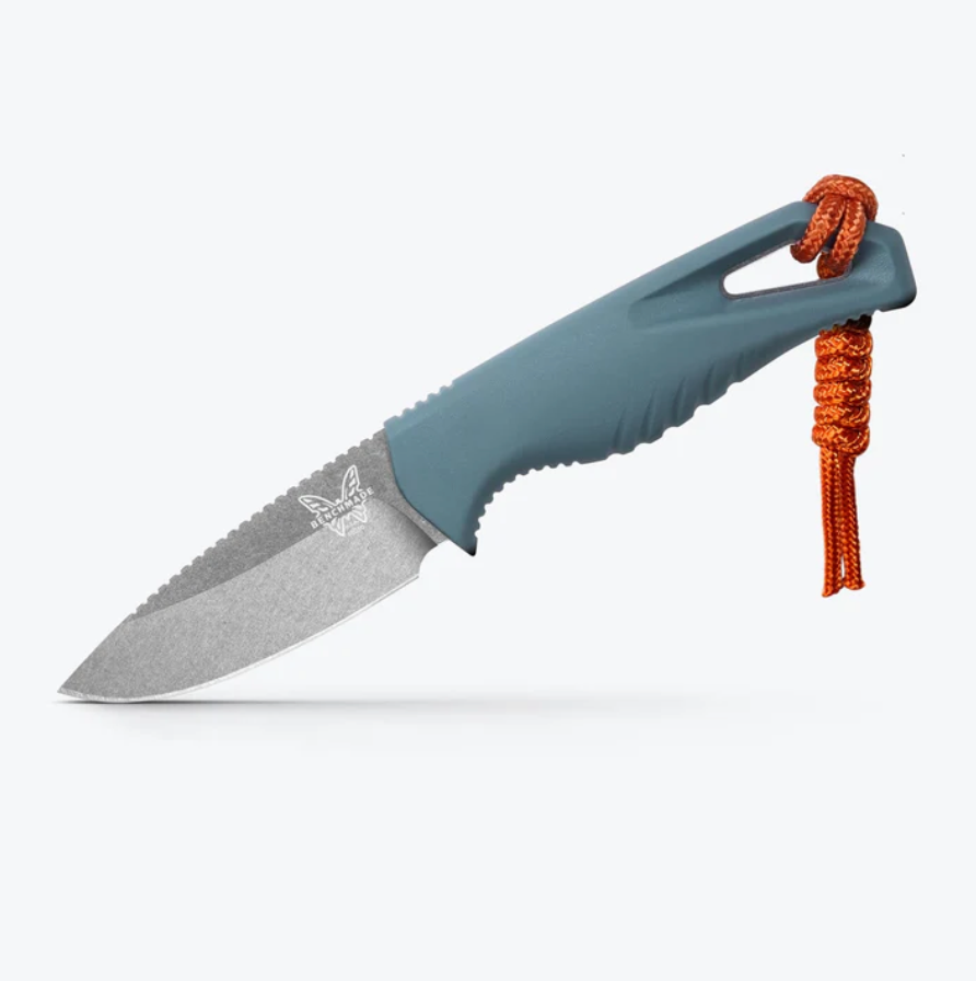 Benchmade Intersect Depth Blue Santoprene Drop-Point Knife