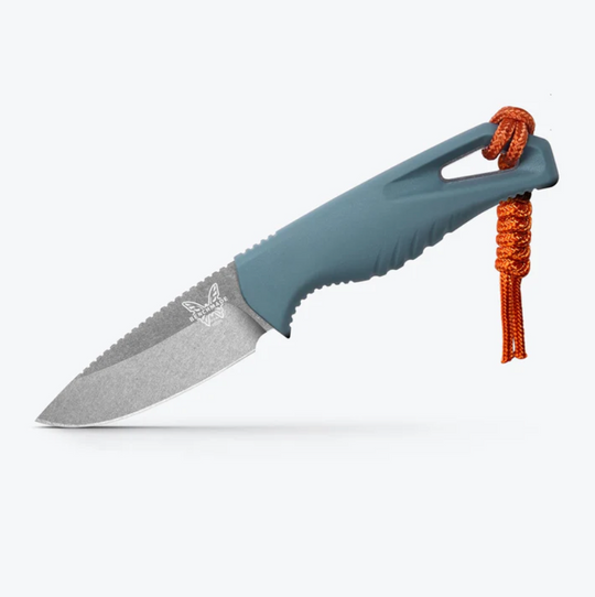 Benchmade Intersect Depth Blue Santoprene Drop-Point Knife