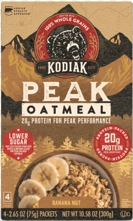 Kodiak Cakes Peak Banana Nut Oatmeal Mix